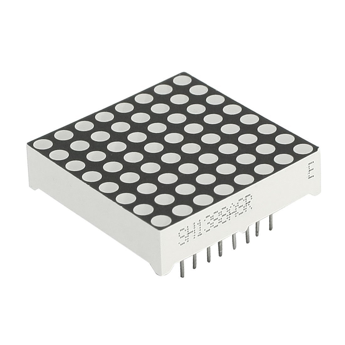 Uxcell 8x8 Red LED Display Common Cathode White Dot Matrix Module Black