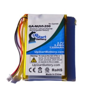 Garmin Nuvi 265W Battery - Replacement for Garmin GPS Navigator Battery (1300mAh, 3.7V, Lithium Polymer)