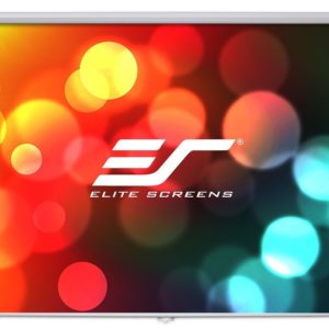 Elite Screens Manual B Series, Pull-Down Projection Screen w/ Auto Lock, 100-inch Diagonal 4:3, Model: M100V