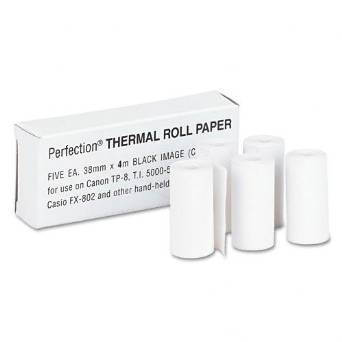 PM Company Paper Roll, Thermal, Calculator, 1-1/2", 5/Pack PMF05228