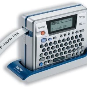 Brother P-Touch PT-18R PC-Ready Rechargeable Labeler, 5 Lines, 5-24/25w x 2-2/25d x 4-9/10, EA - BRTPT18R