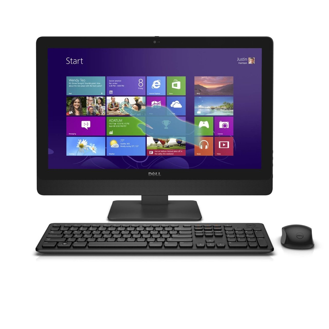 Dell Inspiron 5348 i5348-5557BLK 23-Inch All-in-One Touchscreen Desktop (Intel Core i5 Processor, 8GB RAM)
