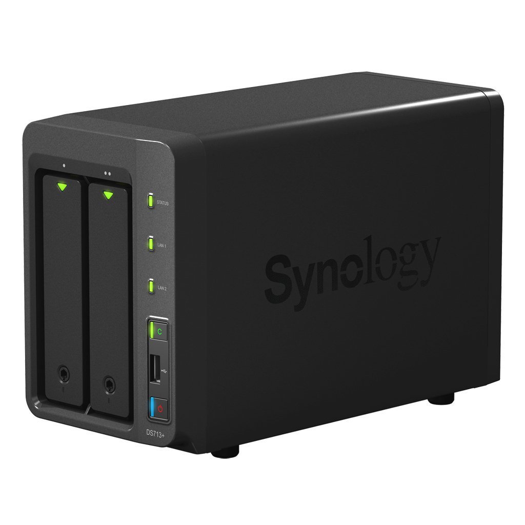 Synology DiskStation 2-Bay (Diskless) Network Attached Storage DS713+