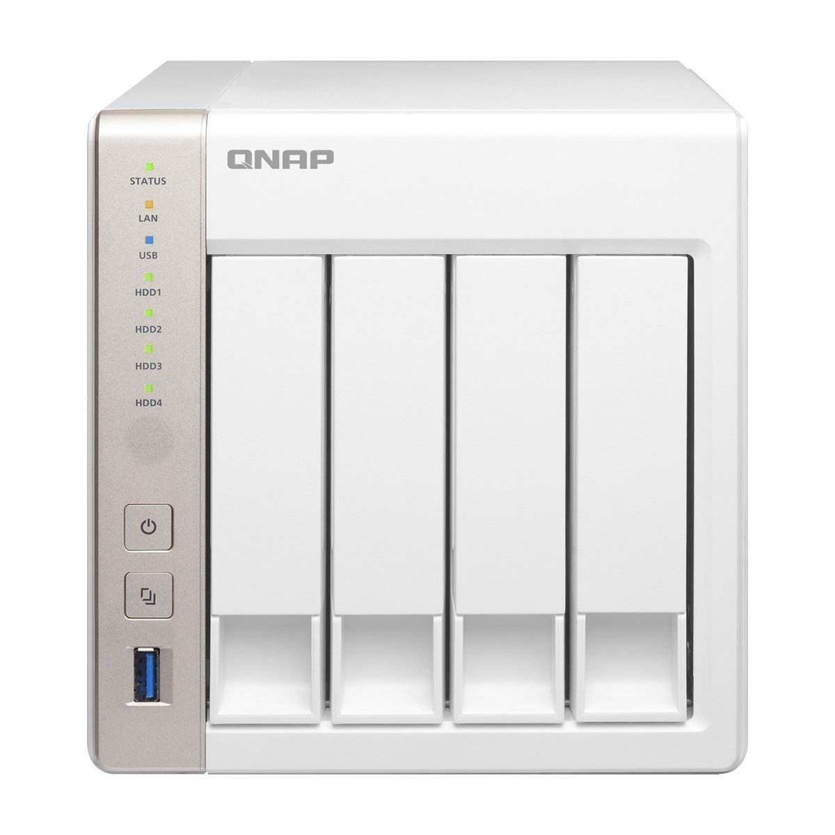 QNAP TS-451 4-Bay Personal Cloud NAS with 4GB Memory, Intel 2.41GHz Dual Core CPU with Media Transcoding (TS-451-4G-US)
