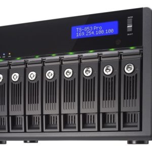 QNAP TS-853 Pro 8-Bay Professional-grade NAS, Intel 2.0GHz Quad Core CPU with Media Transcoding (TS-853-PRO-US)