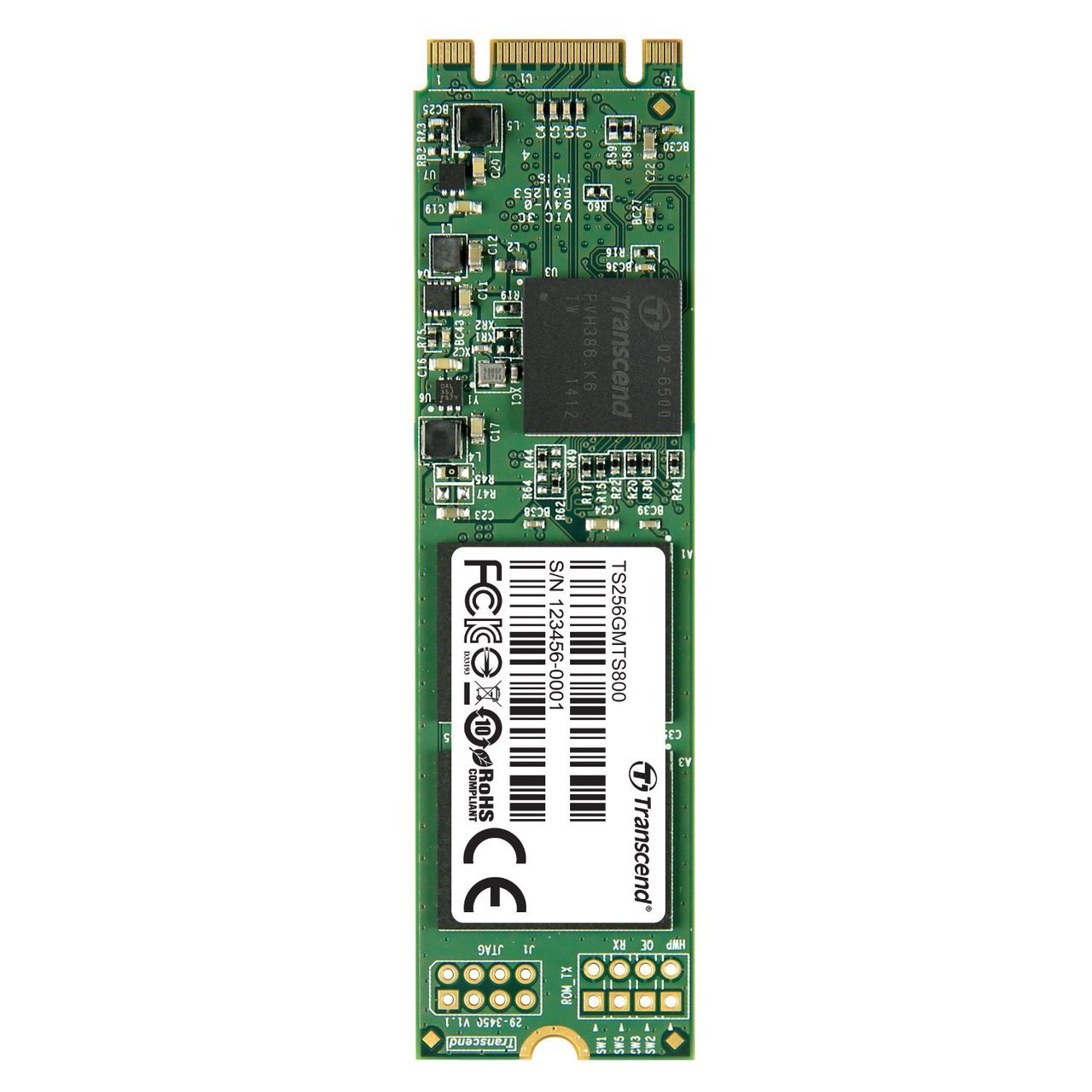 Transcend 256 GB SATA III 6Gb/s MTS800 80 mm M.2 SSD Solid State Drive TS256GMTS800