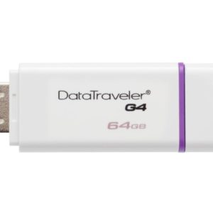Kingston Digital 64GB Data Traveler 3.0 USB Flash Drive, Violet (DTIG4/64GBET)