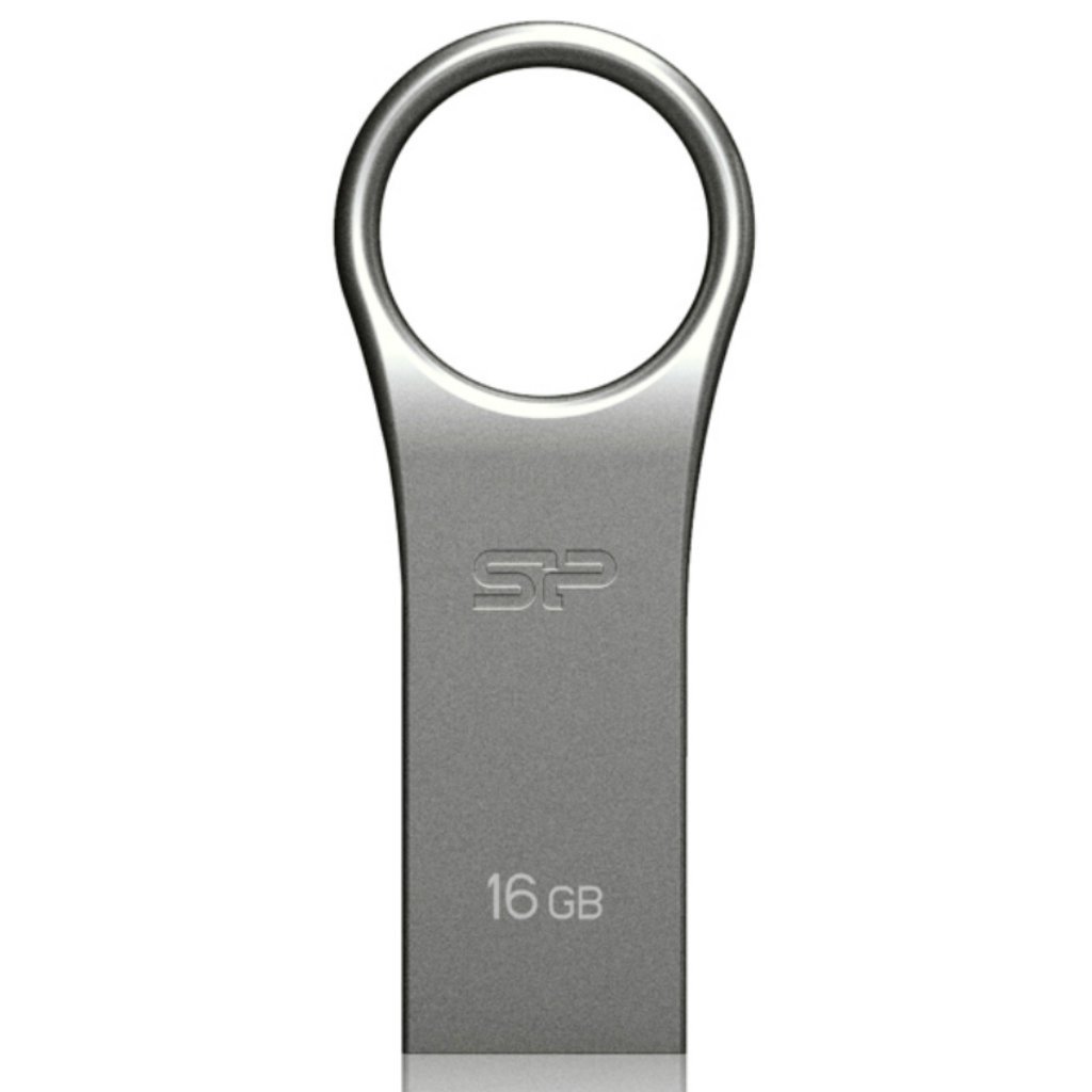 Silicon Power 16GB Firma ZN F80 USB 2.0 Flash Drive, Gray Aluminium (SP016GBUF2F80V1S)