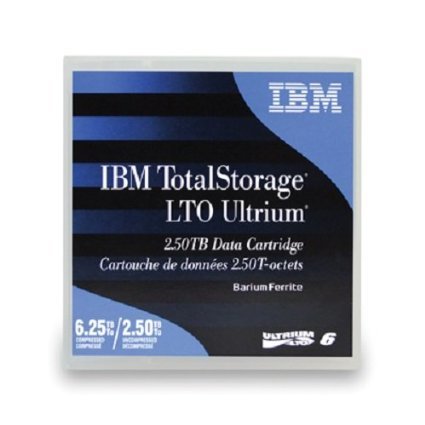 IBM LTO-6 Ultrium Tape Media 2.5TB/6.25TB Native/Compressed Capacity LTO6 Data Cartridge Part # 00V7590