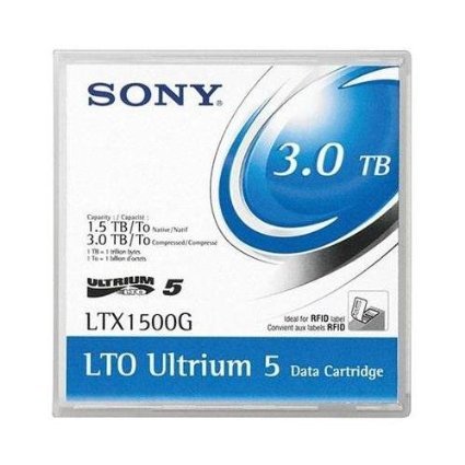 Sony LTX1500G LTO Ultrium 5 Data Cartridge, 1.50 TB (Native) / 3 TB (Compressed)