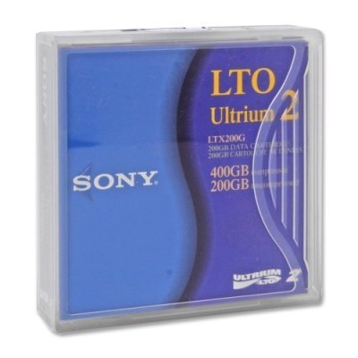 SONY LTX200GWW LTO 200GB/400GB Ultrium 2 Tape Cartridge