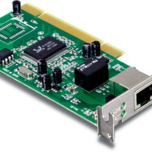 TRENDnet 10/100/1000 Mbps 32-Bit Gigabit Low Profile PCI Adapter, Card, TEG-PCITXRL