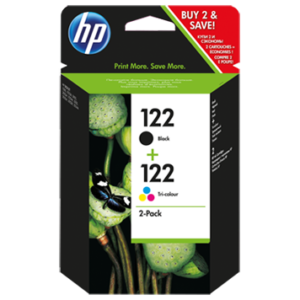 HP 122 2-pack Black/Tri-color Ink Cartridges (CR340HE)