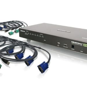 IOGEAR 8-Port USB PS/2 Combo VGA KVMP Switch with USB KVM Cables