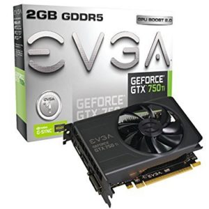 EVGA GeForce GTX 750Ti with G-SYNC Support 2GB GDDR5 128bit, Dual-Link, DVI-I, HDMI, DP Graphics Card