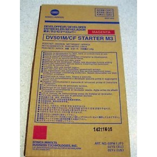 Konica Minolta 8937-859, Developer Magenta, 8050, CF5001- Genuine