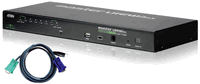 Aten 8-Port USB IP KVM Switch for 1 Local/Remote User w/ Cables