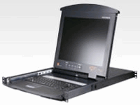 Aten 17" LCD Monitor with IP KVM and 16 Ports KVM Switch