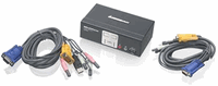 IOGEAR 2 Port VGA USB KVMP with audio