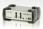 Aten 2-port USB KVMP Switch with USB 2.0 & Audio Support