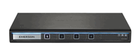 Avocent Cybex 4-port Secure EAL4+ KVM, Dual DisplayPort 1.2 - 3.0 peripheral ports, audio, and DPP