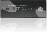 SmartView Multiscreen 1x4 KVM Switch, Dual VGA, PS/2, Dual RS232