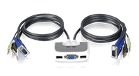 IOGEAR MiniView Micro 2-Port VGA USB KVM Switch w/Audio