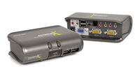 IOGEAR MiniView Extreme 2-Port VGA USB KVM Switch w/Audio