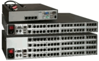 Rose Xtensys Switch 4x8 - 1 Local PS2 User, VGA, 4 Remote Users, 8 CPUs