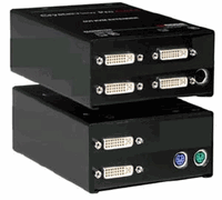 Rose CrystalView Digital DVI CATx Extender, Dual Video, DVI, USB