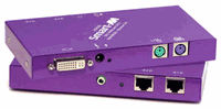 SmartAVI DVI/Audio/PS2 Point to Point CAT5 Extender System