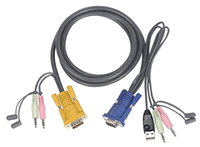 IOGEAR USB KVM cable for IOGEAR KVM Switch, 3ft