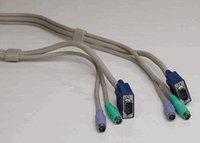 RALOY KVM Cable for PS/2 KVM, 6ft