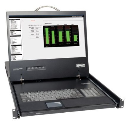 Tripp Lite B021-000-17 KVM Console Unit 1U Rackmount with 19-Inch LCD