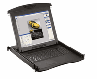 Cyberview  1U 19" LCD Keyboard Drawer w/ 8-Port PS/2 KVM
