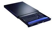 Cyberview 1U Rack Mount Keyboard Drawer with integrated 16-port USB KVM Switch