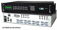 NTI 8 In to 8 Out - VGA Audio/Video Matrix Switch - 2U