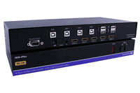 Smart-AVI 4-Port HDMI KVM Switch w/4K Ultra HD and USB 2.0 Sharing