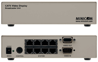 Minicom Digital Signage 8-Port Cat5 Video Display Broadcaster Unit