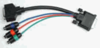 NTI SPLITMUX 8" DVI-I to DVI-D and 3x RCA breakout cable