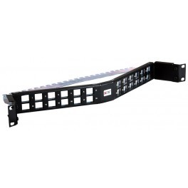 Connectix 24 Way Unloaded Angled Keystone Patch Panel