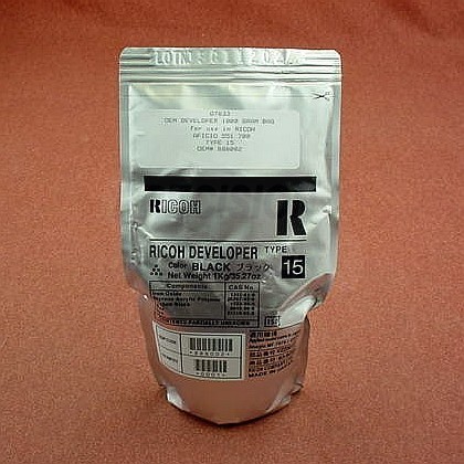 Ricoh A2929640 Developer Black, Type 15, 1055, 551, 700 - Genuine
