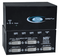 NTI DVI Video Splitter w/ audio - 4 Port