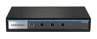 Avocent Cybex 4-port Secure EAL4+ KVM, Dual Monitor DisplayPort 1.2 - USB 3.0 Peripheral Port (CAC), Audio