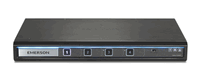Avocent Cybex 4-port Secure EAL4+ KVM, DisplayPort 1.2 - USB 3.0 Peripheral Port (CAC), Audio