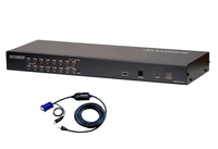 Aten 16-Port Cat 5 KVM with 12 USB KVM Adapter Cables