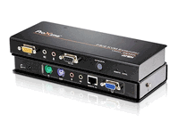 ten VGA PS/2 KVM Extender with RGB Delay Tuner, Audio + RS232