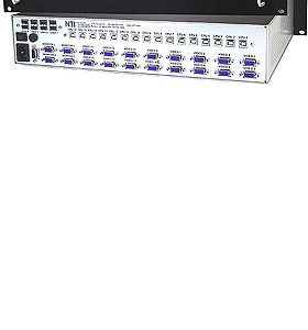 NTI UNIMUX-8X16-U 8-User by 16-Port Matrix USB KVM Switch
