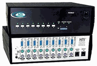 NTI KEEMUX-P8-RS 8 Port Desktop PS/2 KVM Server Switch
