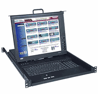 NTI Rackmount 17" 1RU DVI SUN USB KVM Drawer